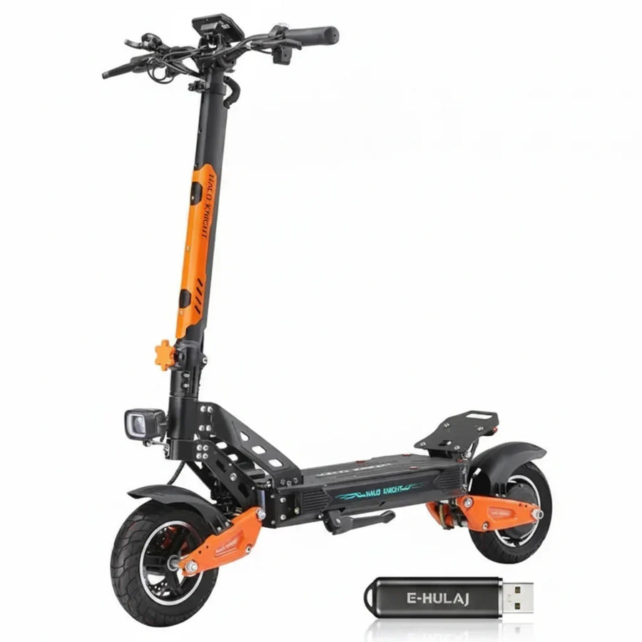 Składana hulajnoga elektryczna Halo Knight T102, silnik 1200W, bateria 52V 21Ah, 10-calowe opony, maks. prędkość 50km/h - kukirinhub.app