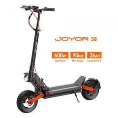 Joyor S8, silnik 600W, bateria 48V 26AH, 10-calowe opony, maks. prędkość 25km/h, zasięg 90km - kukirinhub.app