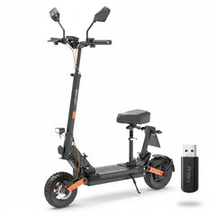 JOYOR S8E, silnik 800W, bateria 48V 26AH, opony 10-calowe, 45km/h, 80km, wyświetlacz NFC - Czarny - kukirinhub.app
